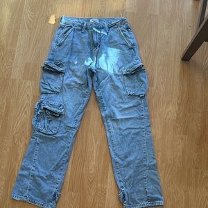 Men's Blue Cargo Pants